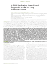 Научная статья на тему 'A DNA Replication Stress-Based Prognostic Model for Lung Adenocarcinoma'