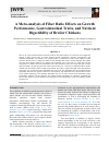 Научная статья на тему 'A Meta-analysis of Fiber Ratio Effects on Growth Performance, Gastrointestinal Traits, and Nutrient Digestibility of Broiler Chickens'