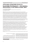 Научная статья на тему 'A principle of equitable access to sustainable development internalizing externalities in the global climate talks'