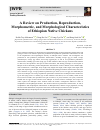 Научная статья на тему 'A Review on Production, Reproduction, Morphometric, and Morphological Characteristics of Ethiopian Native Chickens'