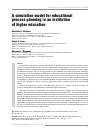 Научная статья на тему 'A simulation model for educational process planning in an institution of higher education'