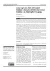 Научная статья на тему 'ACCURACY GAINS FROM UNFOCUSED FEEDBACK: DYNAMIC WRITTEN CORRECTIVE FEEDBACK AS MEANINGFUL PEDAGOGY'