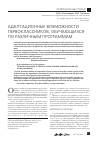 Научная статья на тему 'Адаптационные возможности первоклассников, обучающихся по различным программам'