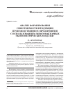 Научная статья на тему 'Анализ формирования себестоимости продукции производственного предприятия с использованием многофакторных эконометрических моделей'