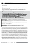 Научная статья на тему 'Анализ результатов хирургического лечения макулярных разрывов большого диаметра с применением различных модификаций методики "инвертированного лоскута" с использованием в качестве контрастирующего агента оригинальной суспензии "Витреоконтраст"'