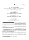 Научная статья на тему 'Анализ состояния высокотехнологичного комплекса в российской Федерации'