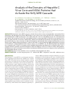 Научная статья на тему 'Analysis of the domains of hepatitis c virus core and NS5A proteins that activate the Nrf2/ARE cascade'