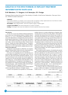 Научная статья на тему 'ANALYSIS OF THE EFFECTIVENESS OF IMPLANT TREATMENT IN PATIENTS WITH TOOTH LOSS'