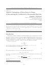 Научная статья на тему 'Analytic continuation of power series by means of interpolating the coeﬃcients by meromorphic functions'