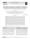 Научная статья на тему 'Antioxidant Properties and Toxic Risks of Using Metal Nanoparticles on Health and Productivity in Poultry'