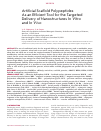 Научная статья на тему 'ARTIFICIAL SCAFFOLD POLYPEPTIDES AS AN EFFICIENT TOOL FOR THE TARGETED DELIVERY OF NANOSTRUCTURES IN VITRO AND IN VIVO'