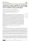 Научная статья на тему 'Assessment of Genetic Capability for Post-Weaning Growth Traits of Reciprocal Cross between Gabali and V-Line Rabbits Using an Animal Model'