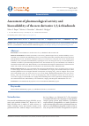 Научная статья на тему 'Assessment of pharmacological activity and bioavailability of the new derivative 1,3,4-thiadiazole'