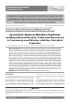 Научная статья на тему 'Associations between Metabolic Syndrome and Bone Mineral Density, Trabecular Bone Score in Postmenopausal Women with Non-Vertebral Fractures'