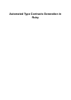 Научная статья на тему 'Automated type contracts generation in Ruby'