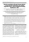 Научная статья на тему 'BACTERIA ASSOCIATED WITH PLANT TISSUES INFECTED BY PLANT-PARASITIC NEMATODES FROM FAMILIES ANGUINIDAE NICOLL, 1935 AND APHELENCHOIDIDAE SKARBILOVICH, 1947'