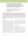 Научная статья на тему 'Bioinformatic analysis, molecular modeling of role of Lys65 residue in catalytic triad of D-aminopeptidase from Ochrobactrum anthropi'