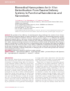 Научная статья на тему 'BIOMEDICAL NANOSYSTEMS FOR IN VIVO DETOXIFICATION: FROM PASSIVE DELIVERY SYSTEMS TO FUNCTIONAL NANODEVICES AND NANOROBOTS'