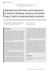 Научная статья на тему 'Bloodstream infections and herpesvirus activation following intensive chemotherapy of adult oncohematological patients'