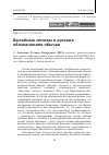 Научная статья на тему 'Бытийные мотивы в русских обозначениях обычая'