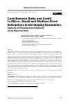 Научная статья на тему 'CASH RESERVE RATIO AND CREDIT TO MICRO-, SMALL AND MEDIUM-SIZED ENTERPRISES IN DEVELOPING ECONOMIES. ANALYSIS OF TRANSMISSION CHANNELS USING NIGERIAN DATA'