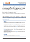 Научная статья на тему 'CHANGES IN THE RESPIRATORY FUNCTION OF THE HEART AND BRAIN MITOCHONDRIA OF ANIMALS AFTER CHRONIC ALCOHOL INTOXICATION AFFECTED BY A NEW GABA DERIVATIVE'