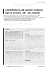 Научная статья на тему 'Clinical features and outcomes in chronic myeloid leukemia with T315I mutation'