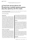 Научная статья на тему 'Clonal bone marrow plasma cells monitoring in multiple myeloma patients by flow cytometry: the first results'