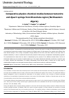 Научная статья на тему 'Comparative physico-chemical studies between tamersite and djaarir springs from Khenchela region (Northeastern Algeria)'