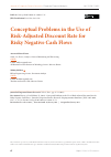 Научная статья на тему 'CONCEPTUAL PROBLEMS IN THE USE OF RISK-ADJUSTED DISCOUNT RATE FOR RISKY NEGATIVE CASH FLOWS'