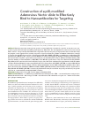 Научная статья на тему 'Construction of a pIX-modified adenovirus vector able to effectively bind to nanoantibodies for targeting'