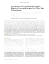 Научная статья на тему 'Correction of long-lasting negative effects of neonatal isolation in white rats using Semax'