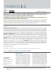 Научная статья на тему 'Determination of Bone Density by DEXA Method Based on Bone Age and its Comparison with Chronological Age in Chronic Patients'