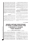 Научная статья на тему 'Динамика адаптации военнослужащих по призыву к условиям военного труда в зависимости от исходного уровня тревожности'