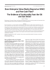 Научная статья на тему 'Does enterprise value really depend on WACC and free cash flow? The evidence of irrationality from the oil and gas sector'