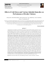 Научная статья на тему 'Effect of Cold Stress and Various Suitable Remedies on Performance of Broiler Chicken'