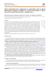 Научная статья на тему 'Effect of Dried Rosemary Supplement as Antioxidant Agent on Blood Biochemical Changes in Relation to Growth Performance of HeatStressed Crossbred (Brown Swiss × Baladi) Calves'