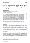 Научная статья на тему 'Effect of Probiotics on Growth, Some Plasma Biochemical Parameters and Immunoglobulins of Growing Najdi Lambs'