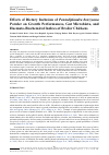 Научная статья на тему 'Effects of Dietary Inclusion of Pentadiplandra brazzeana Powder on Growth Performances, Gut Microbiota, and Haemato-Biochemical Indices of Broiler Chickens'