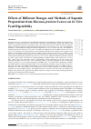 Научная статья на тему 'Effects of Different Dosages and Methods of Saponin Preparation from Mucuna pruriens Leaves on In Vitro Feed Digestibility'