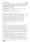 Научная статья на тему 'Effects of Genotype and Weaning Age Interaction on Growth Traits in Rabbits'