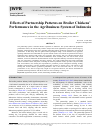 Научная статья на тему 'Effects of Partnership Patterns on Broiler Chickens’ Performance in the Agribusiness System of Indonesia'