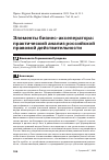 Научная статья на тему 'Элементы бизнес-акселератора: практический анализ российской правовой действительности'