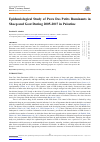 Научная статья на тему 'Epidemiological Study of Peste Des Petits Ruminants in Sheep and Goat During 2005-2017 in Palestine'