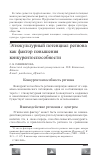 Научная статья на тему 'Этнокультурный потенциал региона как фактор повышения конкурентоспособности'