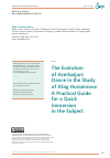 Научная статья на тему 'Эволюция азербайджанского танца в исследовании Афаг Гусейновой: практическое руководство для быстрого погружения в предмет'
