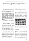 Научная статья на тему 'Feature extraction of face value through Gray-Level Co-occurence matrix'