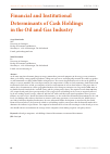 Научная статья на тему 'Financial and Institutional Determinants of Cash Holdings in the Oil and Gas Industry'