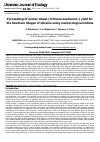 Научная статья на тему 'Forecasting of winter wheat (Triticum aestivum L.) yield for the Southern Steppe of Ukraine using meteorological indices'