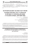 Научная статья на тему 'Формирование поликультурнои компетентности студентов в процессе преподавания гуманитарных дисциплин'